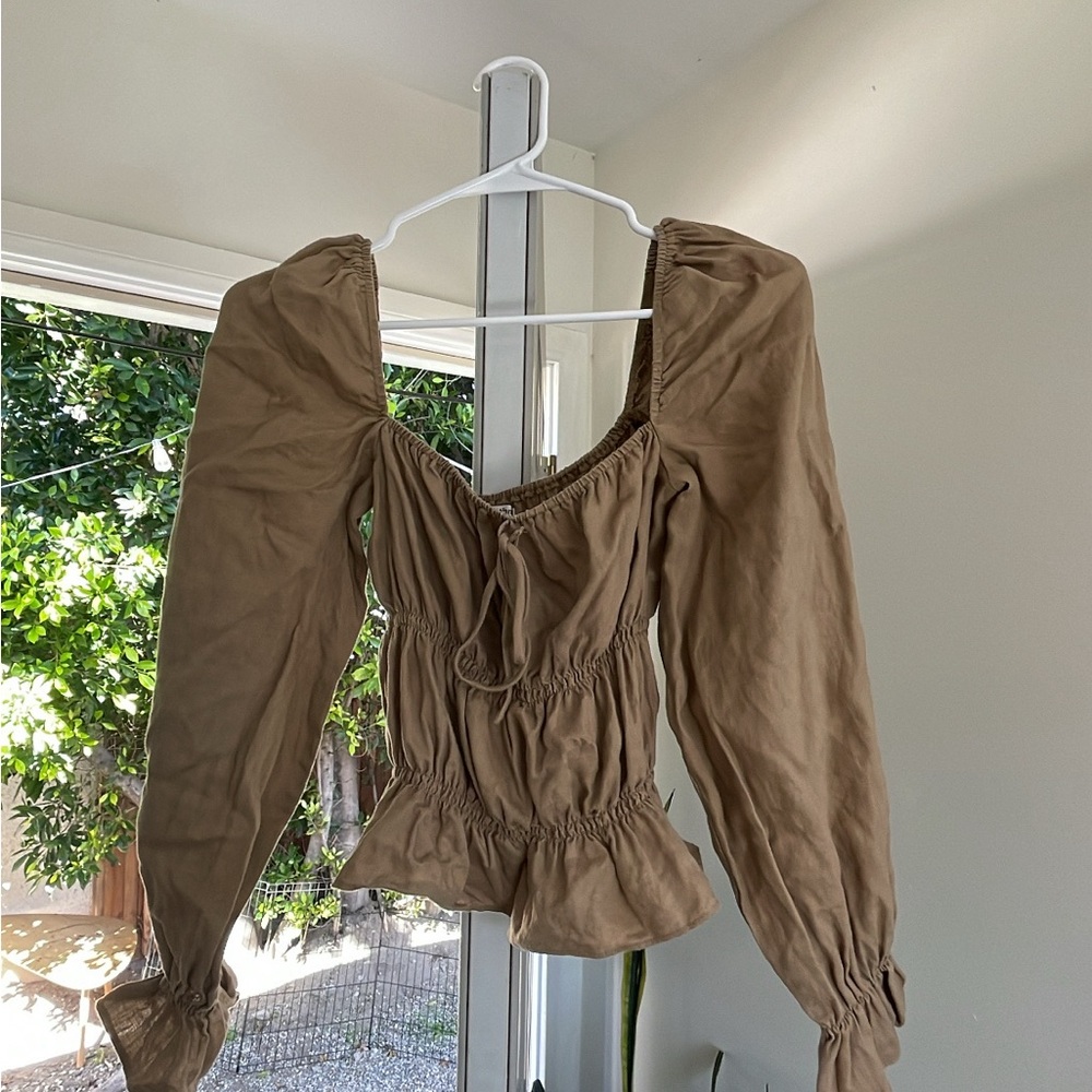 Elegant Brown Women's Top